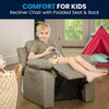 Flash Furniture Kids Recliner, 26" to 39" x 28", Upholstery Color: Beige BT-7985-KID-BGE-GG